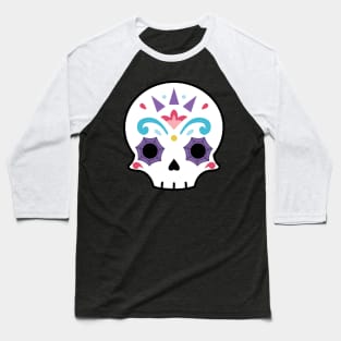 Sugar skull cobweb Baseball T-Shirt